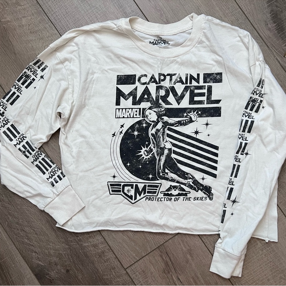 Captain Marvel Graphic Long Sleeve Shirt